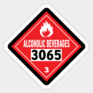 DOT Semi-Official Alcoholic Beverages Signage Sticker